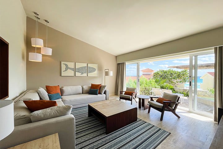 Sitting area in a villa