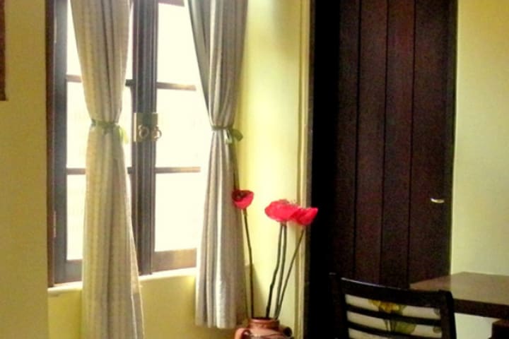 Standard guest room at the Solar do Carmo hotel in Salvador de Bahia, Brazil