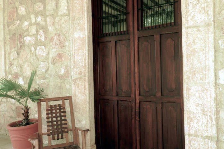 Entrance to a suite at the Hacienda Tepich Casa Vargas hotel in Acanceh