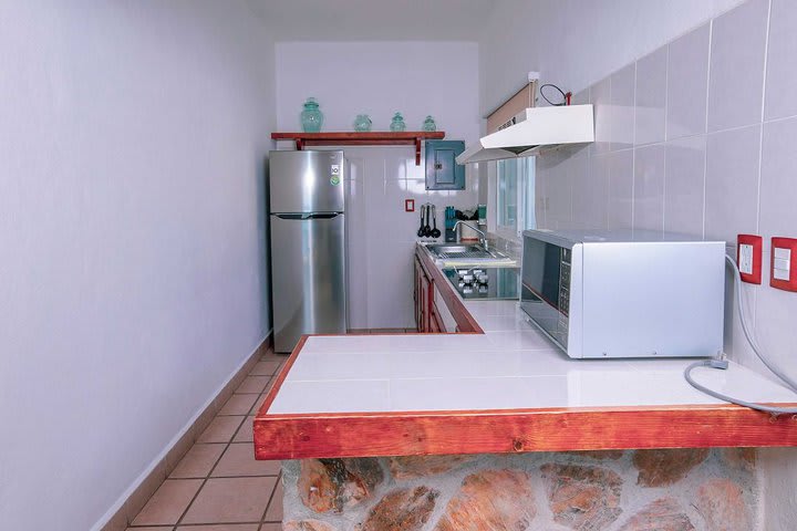 Kitchen in the oceanview apartment