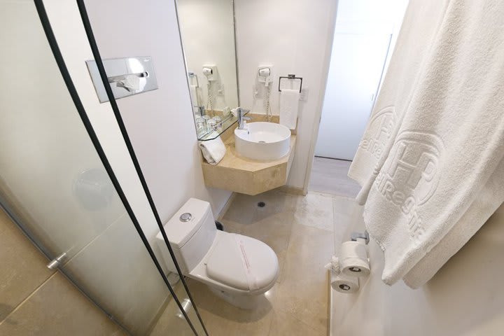 Interior de un baño privado