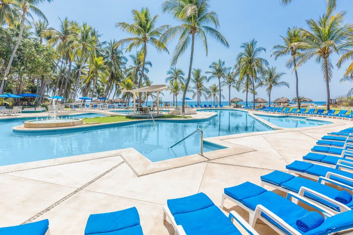 Two pools at the hotel