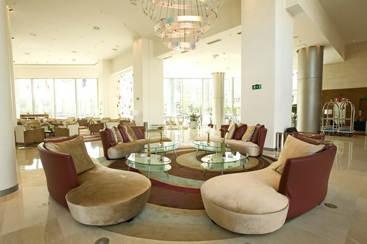 Lobby del hotel en Barcelona,  Hilton Diagonal Mar