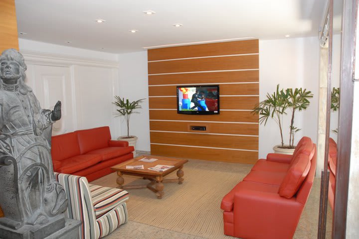 Resting area at the Hotel Debret, Rio de Janeiro