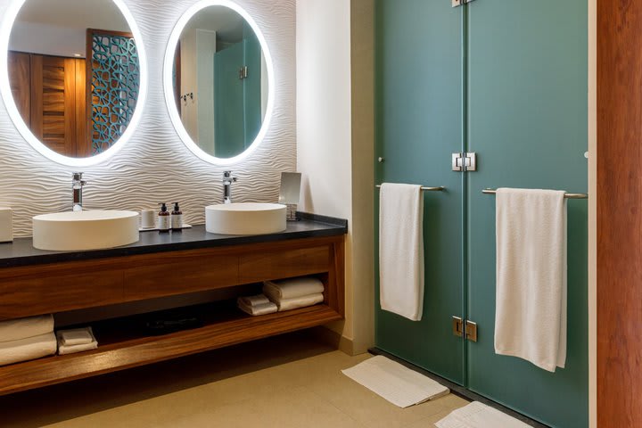 Bathroom in a suite