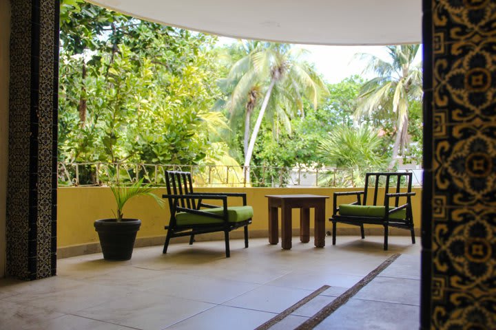 Room with balcony