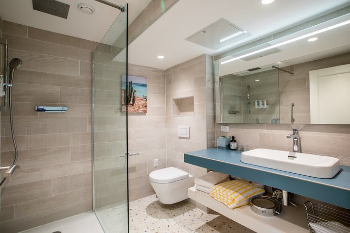 Bathroom in a suite