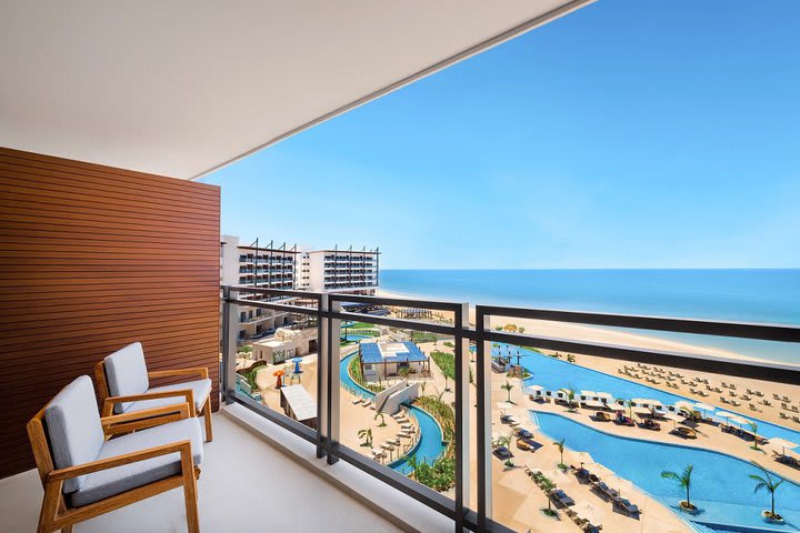 Balcony of a junior suite oceanfront