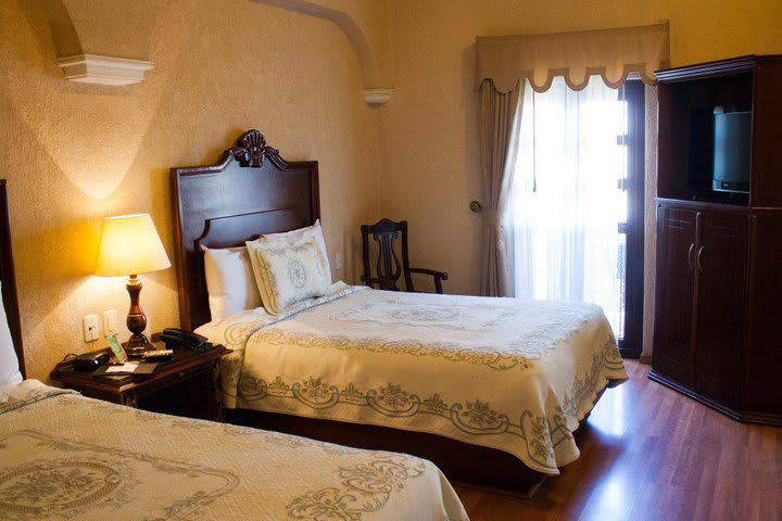 Suite with two beds at Morales Historical and Colonial Downtown Core, hotel in Guadalajara