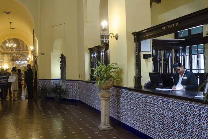 Recepción del hotel