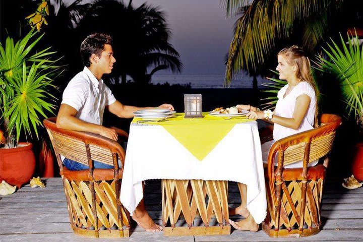 Cena romántica en Villas Delfines, Holbox