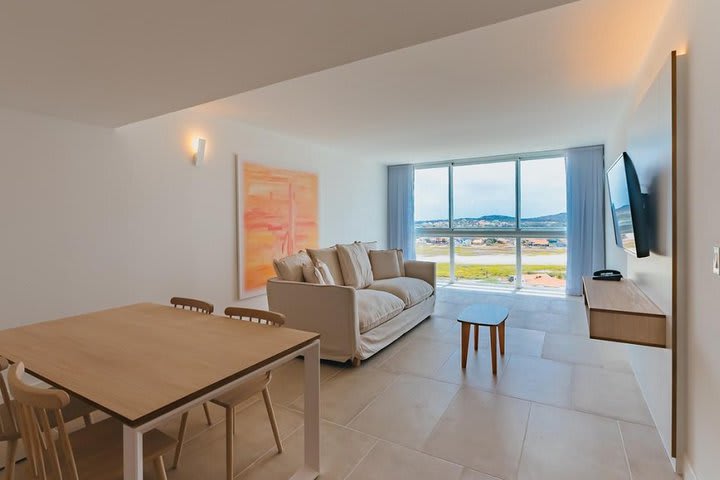 View of a suite with two bedrooms and island view