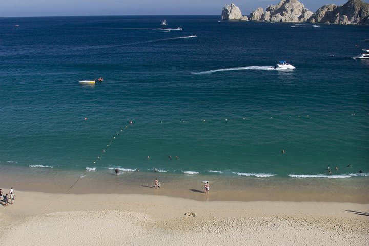 Beach cabanas at Pueblo Bonito Rose in Los Cabos