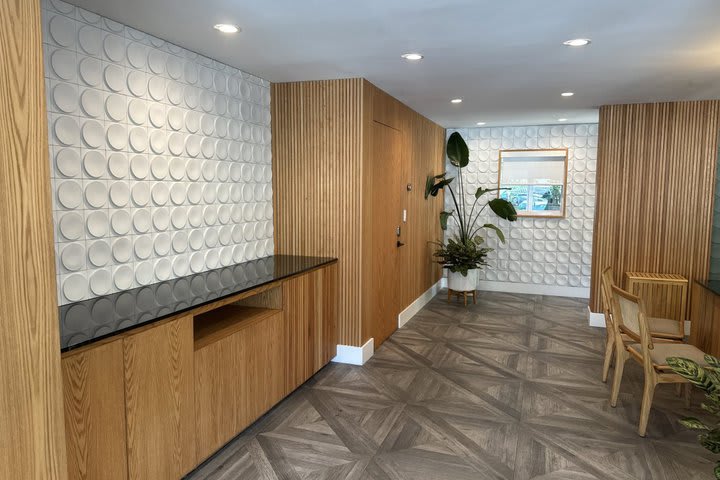 Front desk area