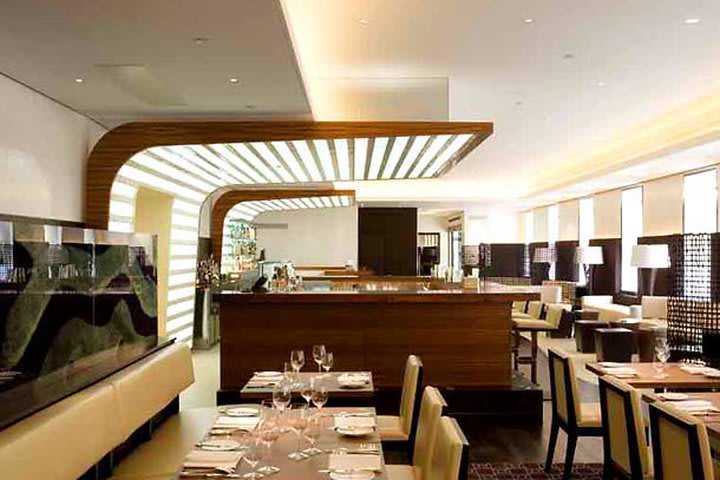 Maze restaurant at the Marriott hotel at Grosvenor Square in London