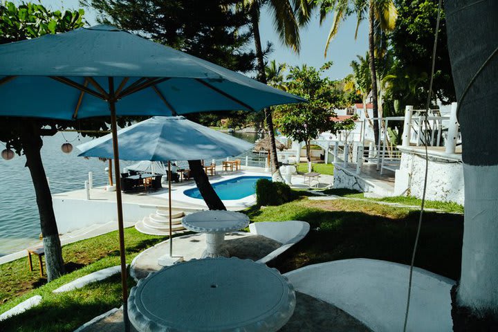 Pool area and garden