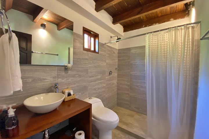 Interior de un baño privado