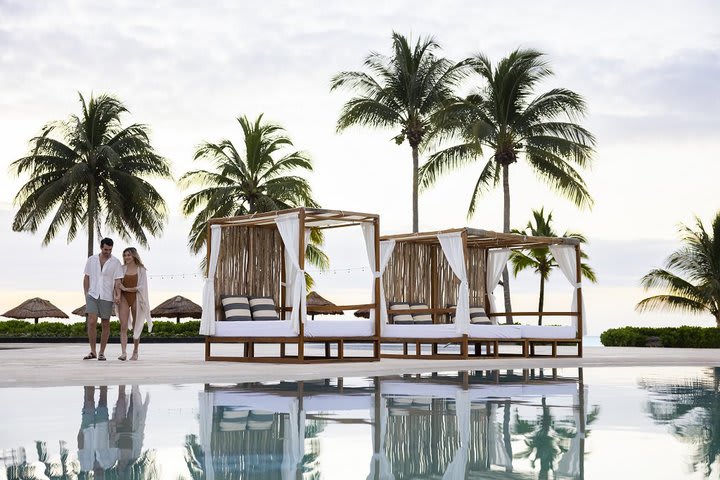 Cabins by the pool