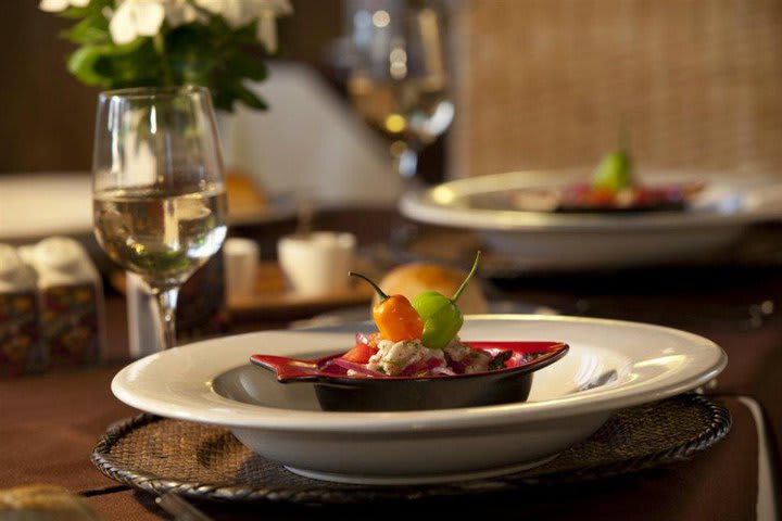 Especialidades culinarias en Hotel CasaSandra en Holbox