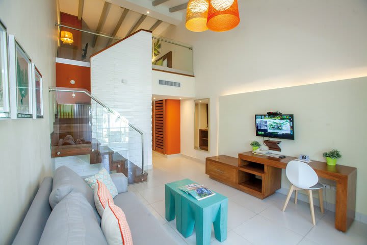 Habitación familiar duplex de dos niveles