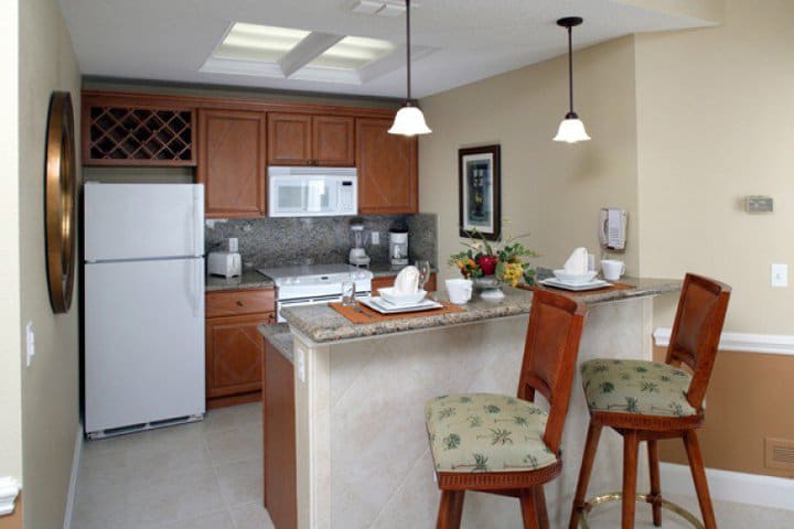 Las suites del Cypress Pointe Resort tienen cocina equipada