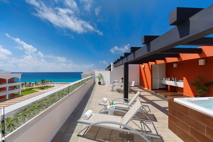 Terraza en una habitación de lujo Grand Sky Terrace