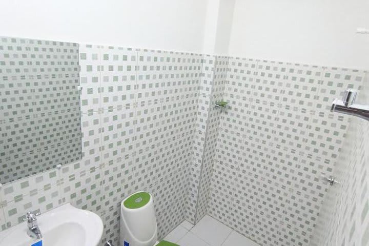 Interior de un baño privado