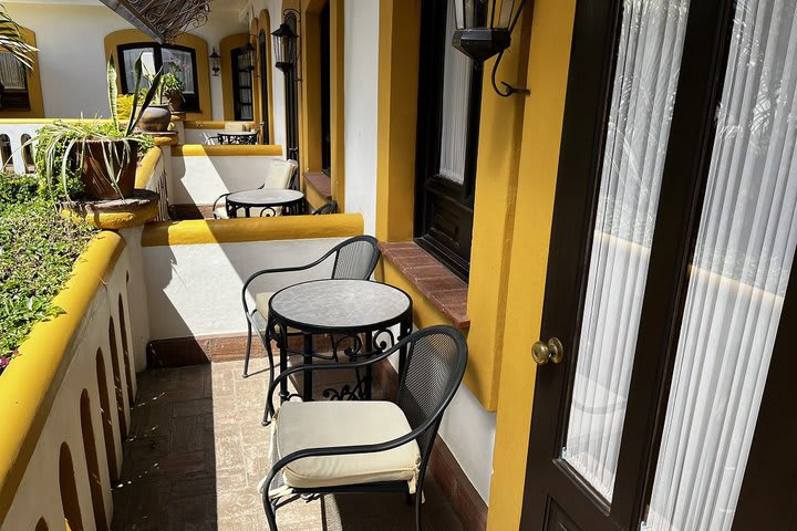 Balconies in the deluxe rooms