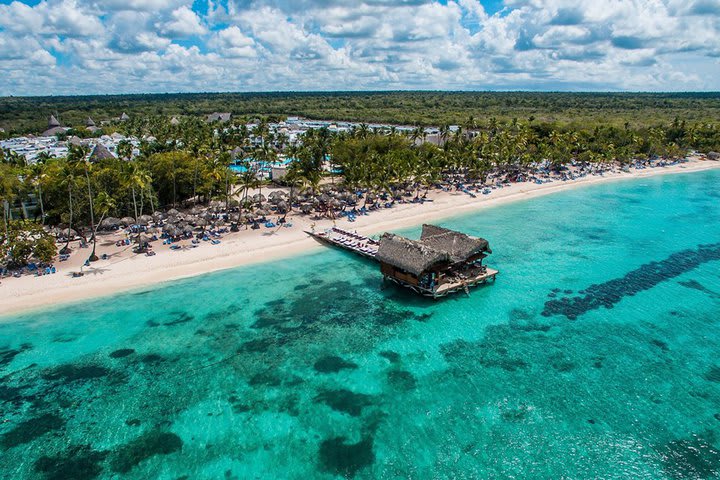 Aerial view of the hotel