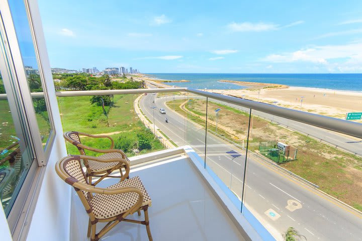 Balcony of a suite with ocean view