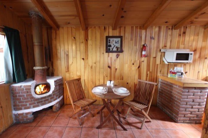 Dining area in a suite cabin