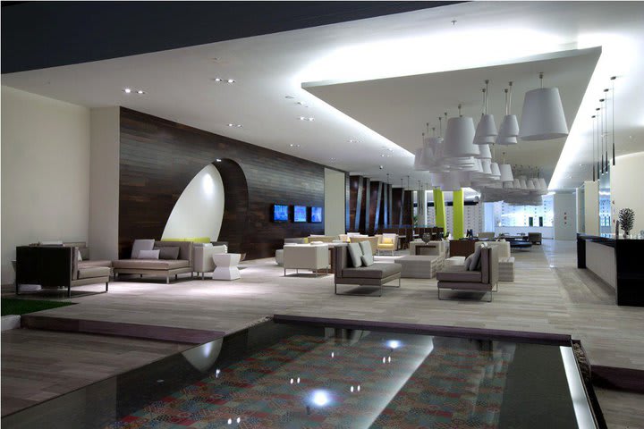 Sitting area in the lobby