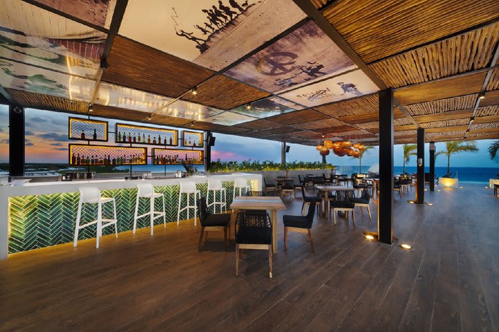 Bar on the rooftop terrace