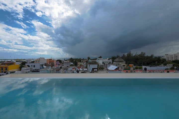 Vista de la piscina