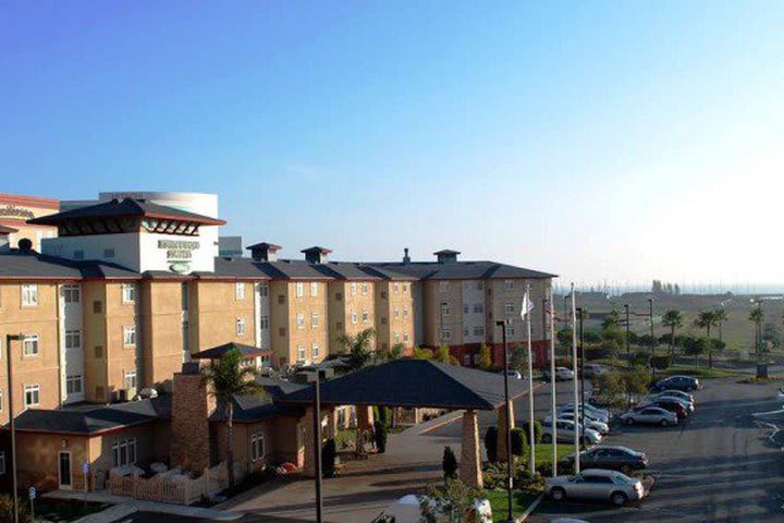 The Homewood Suites SFO Airport North hotel is near San Francisco Bay