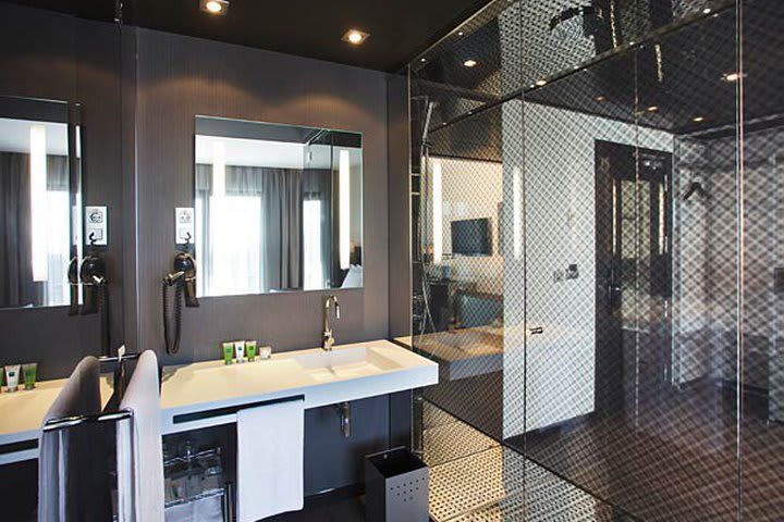 Guest bathroom at AC Hotel by Marriott Atocha