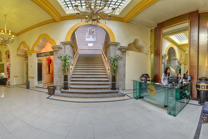 Front desk at the hotel