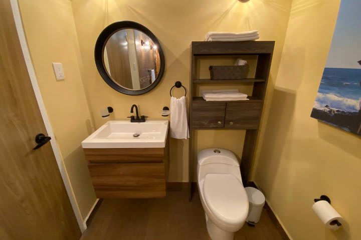 Private guest bathroom