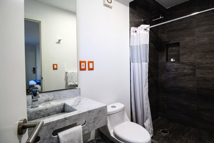 Private bathroom with shower