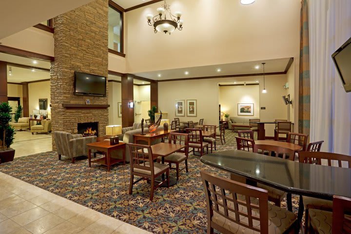 Breakfast area at the Staybridge Suites San Antonio Sea World hotel