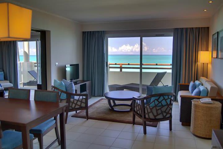 Sitting area in a suite