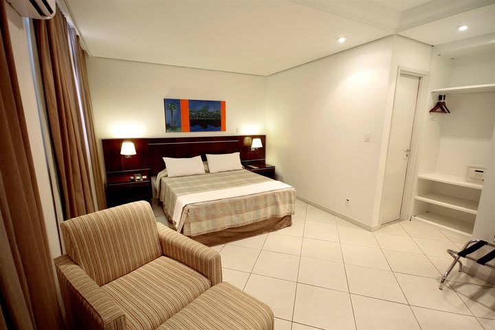 Guest room at Hotel Millennium in Manaus