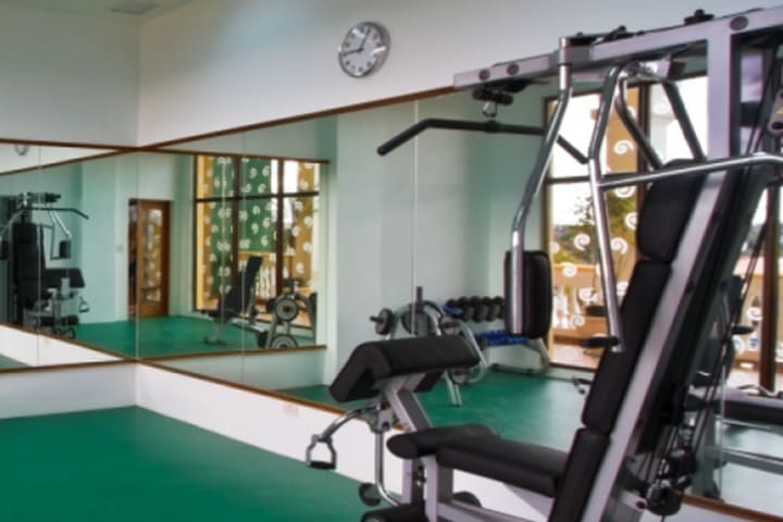 Las instalaciones incluyen un gimnasio