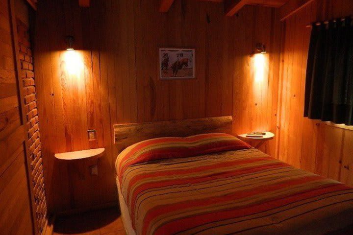 Bedroom in a petite cabin