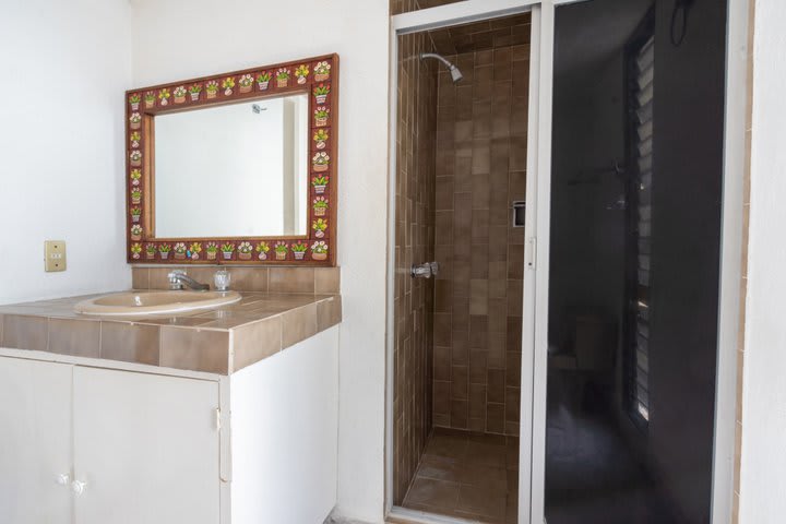 Interior de un baño privado