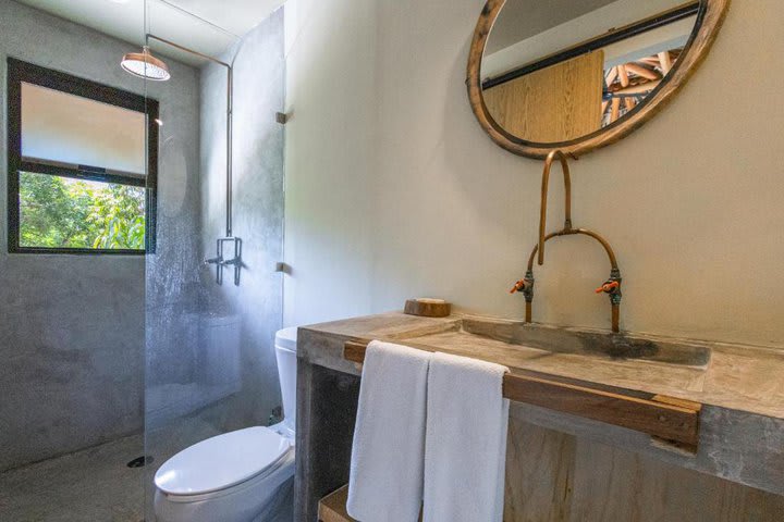 Private bathroom with shower