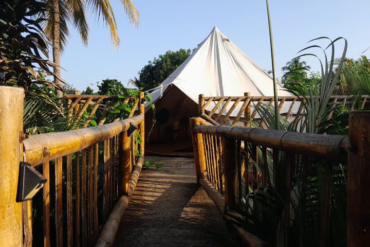 Exterior de un glamping