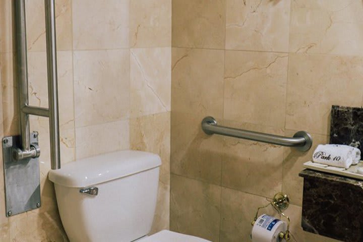 Interior of a guest bathroom