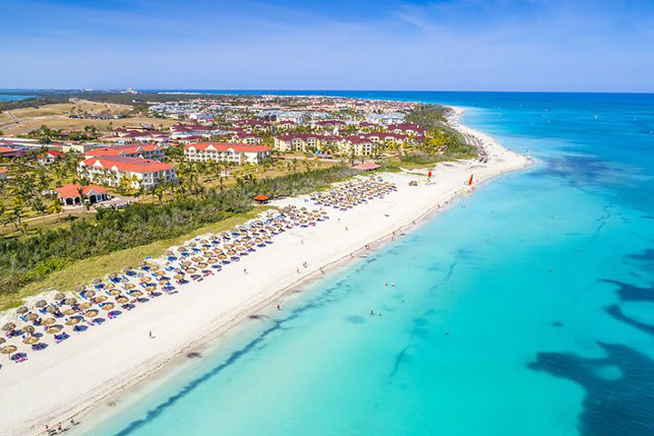 Vista aérea de la playa