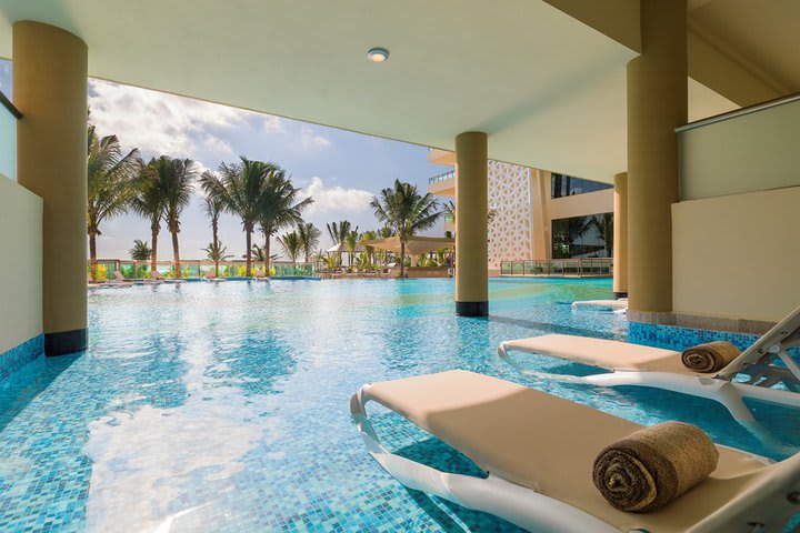 Some suites have direct access to the pool